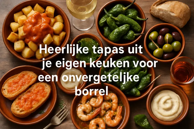 Heerlijke tapas uit je eigen keuken voor een onvergetelijke borrel