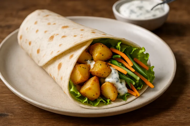 Wat is een wrap met aardappel