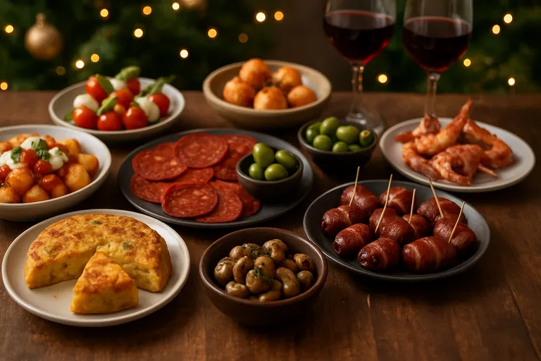 Feestelijke tapas voor kerst met mediterrane smaken om samen te delen