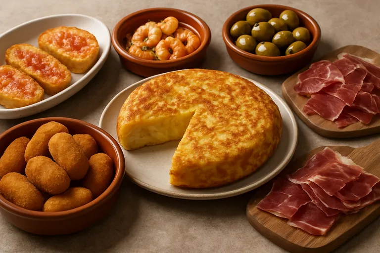 Populaire en typische spaanse voorgerechten