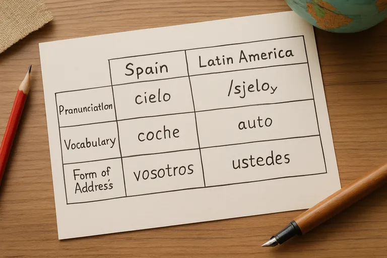 Variatie per regio: Spanje en latijns-amerika